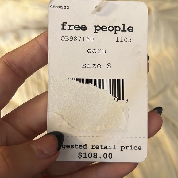 FREE PEOPLE CREAM DRESS - Picture 10 of 10